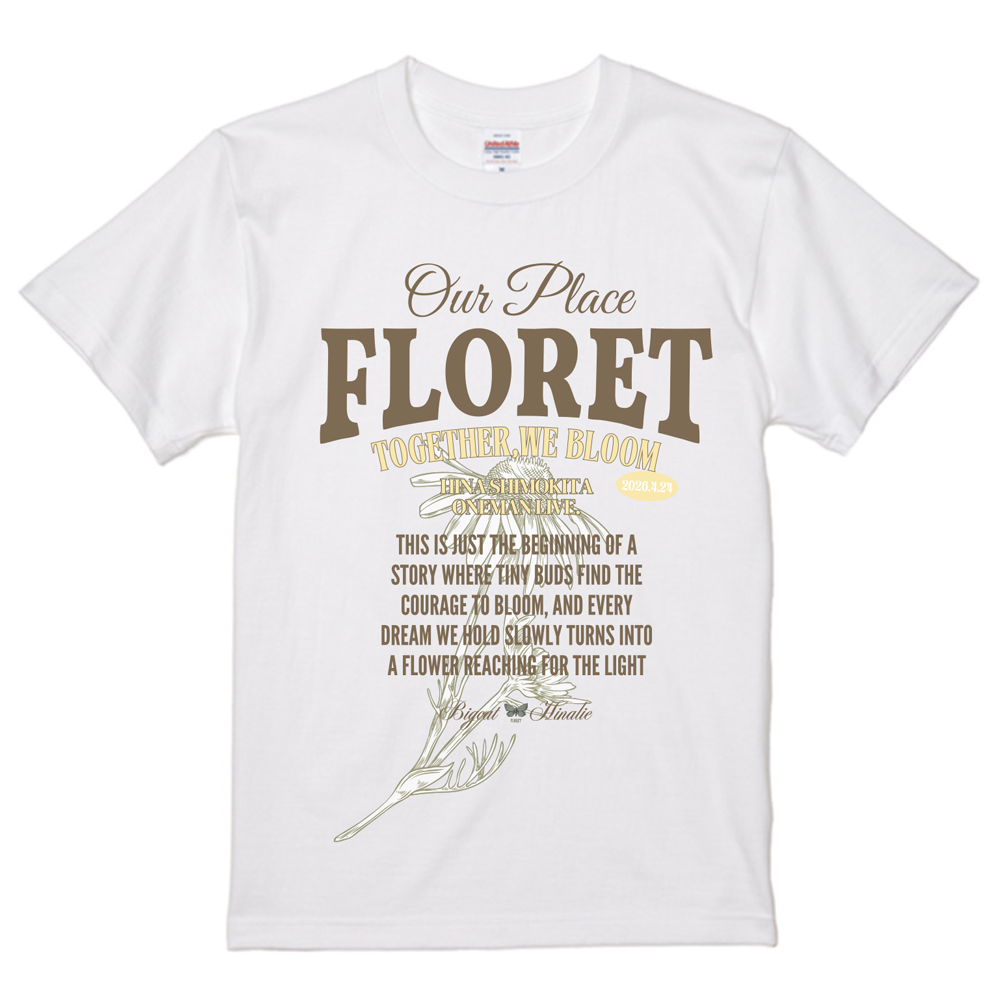 FLORET TEE ��WHITE��