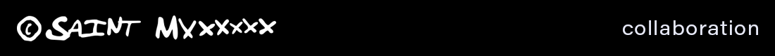 SAINT Mxxxxxx collaboration T-Shirt  ROCKROCK
